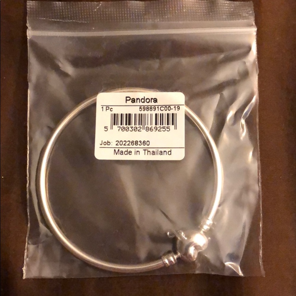 PANDORA STERLING SILVER BANGLE, NWT